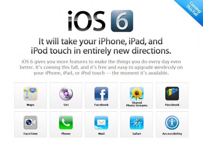 iOS 6 Novedades