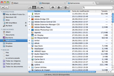 TotalFinder: mejorando el explorador de archivos de Mac OS X
