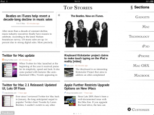Lectores de noticias para iPad