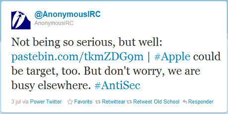 AnonymousIRC AntiSec Apple