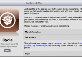 JailbreakMe 3.0 para iOS 4.3.3, incluido iPad 2