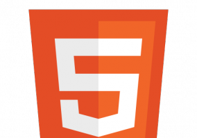 Logo oficial de HTML5 del W3C