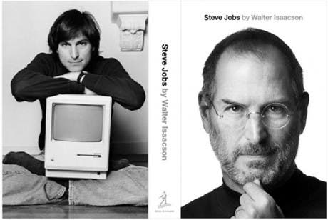 Portada de la biografía de Steve Jobs