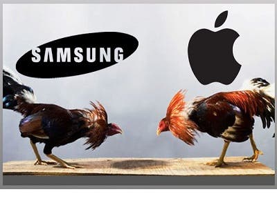 Apple y Samsung, como una pelea de gallos