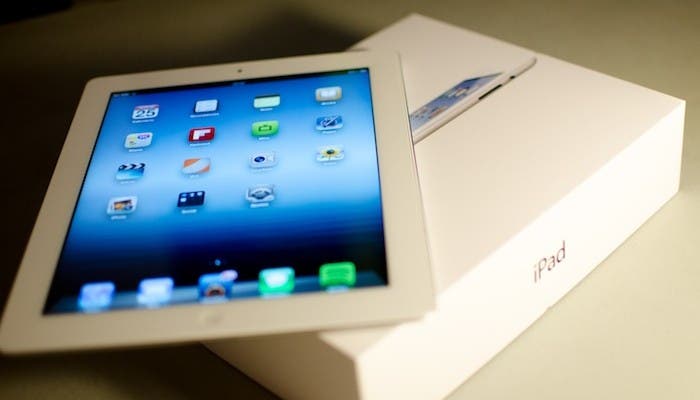 Imagen del Nuevo iPad de color blanco