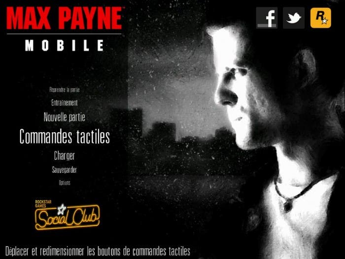 Imagen de Max Payne en un iPhone