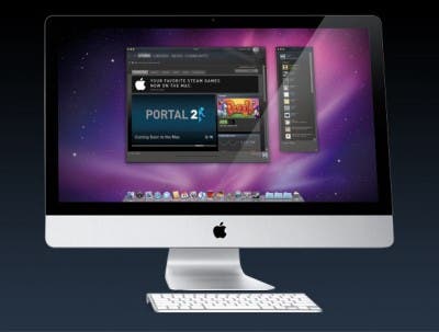 Imagen de la aplicación Steam en un iMac