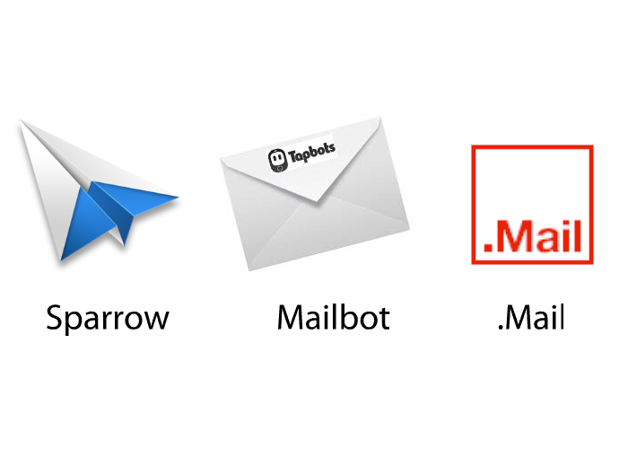 Clientes Sparrow, Tapbots y Dotmail
