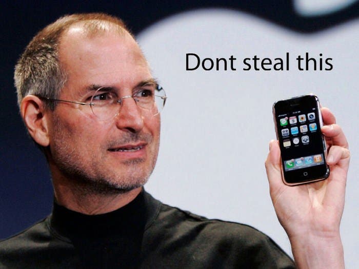 Steve Jobs en la presentacion del iPhone