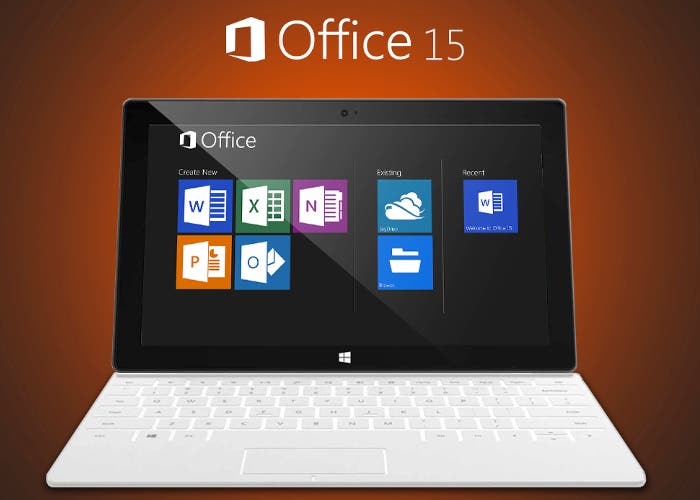 Microsoft Office en un dispositivo tactil