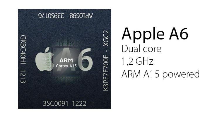 Apple A6 con ARM Cortex A15 dentro