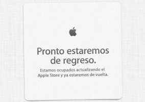 Banner de la Apple Store cerrada
