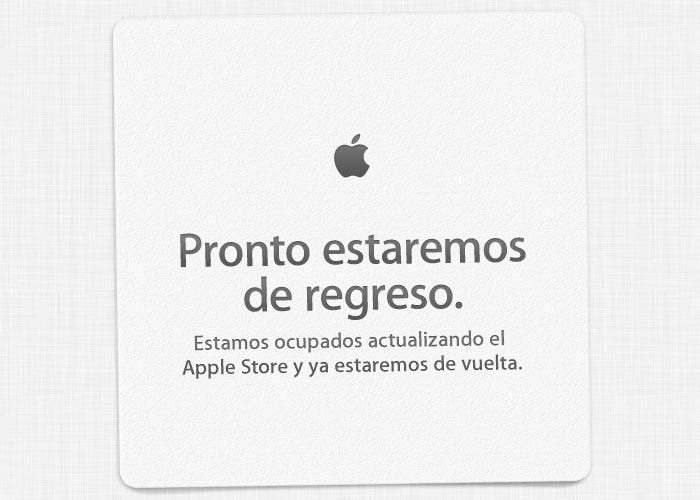 Banner de la Apple Store cerrada