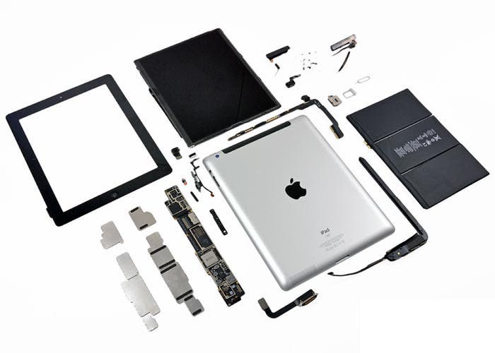 iPad de tercera generación desmontado