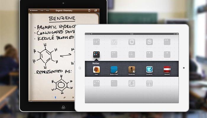 Cabecera de Aplicaciones para tomar notas en el iPad