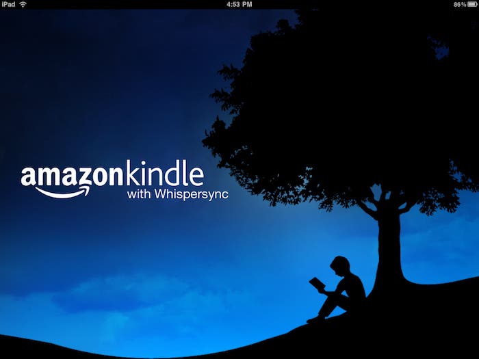 Imagen que muestra la app de Kindle para iPad