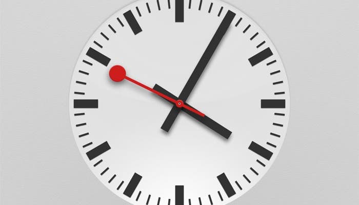 Aspecto que presenta el nuevo reloj analógico de iOS 6