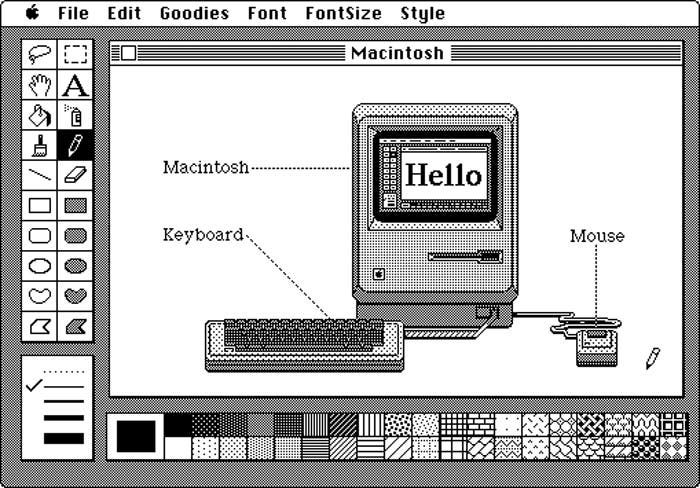 Captura de pantalla MacPaint