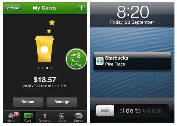 Aplicación Starbucks iPhone se actualiza a iOS 6 e incluye soporte para Passbook