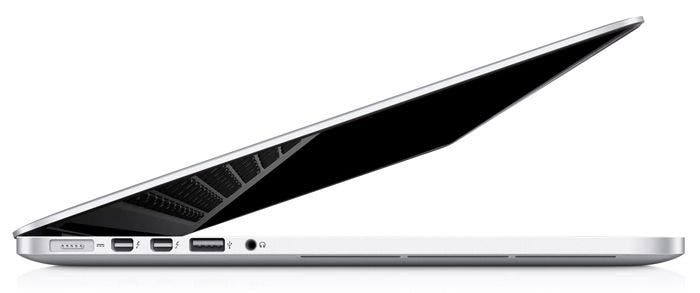 Perfil del portatil MacBook Pro Retina