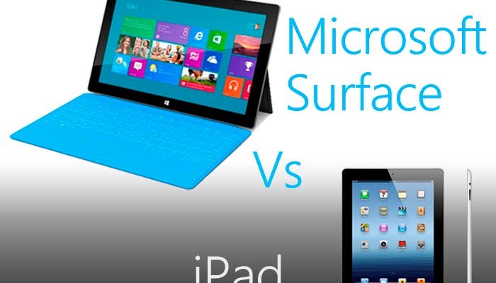 Microsoft Surface contra el nuevo iPad