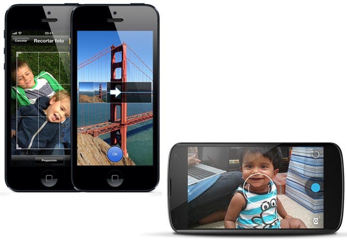 Modo panorama en el iPhone 5 y el Nexus 4