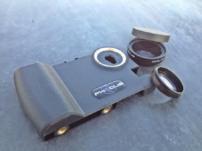 Carcasa Phocus con ópticas para iPhone
