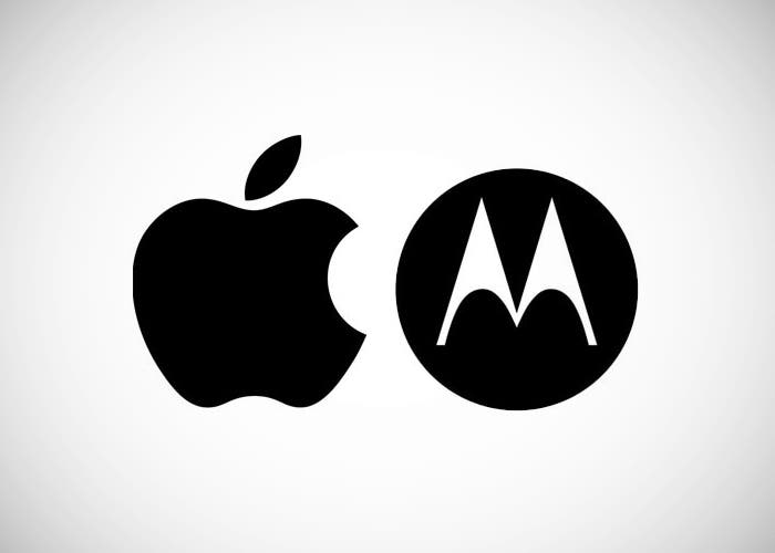 Logotipos de Apple y Motorola
