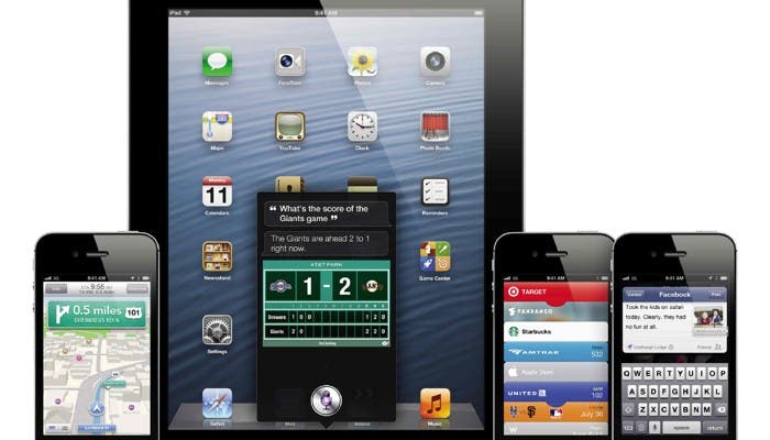 iOS 6 en varios dispositivos