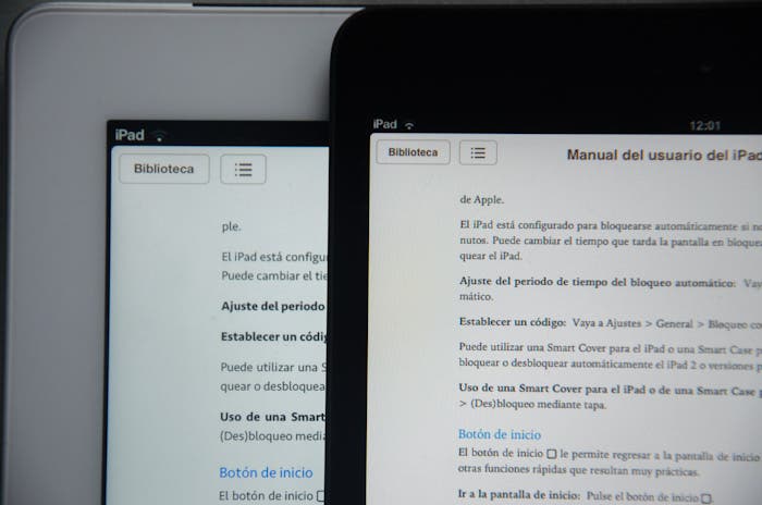 Comparación de la pantalla retina del iPad con la del iPad mini