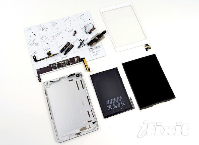 Teardown del iPad mini hecho por iFixit