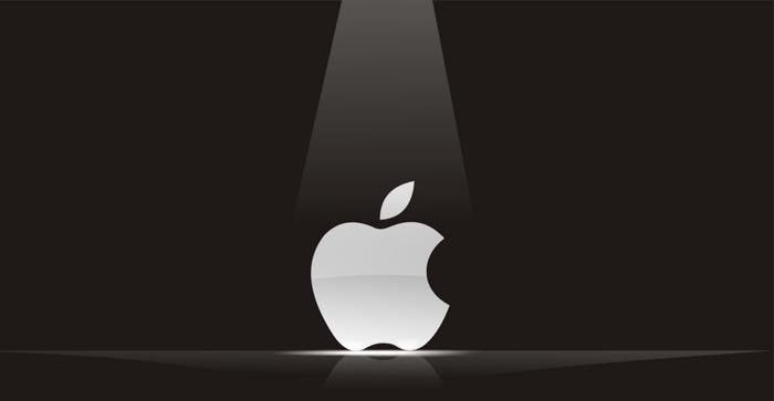 Logo de Apple iluminado