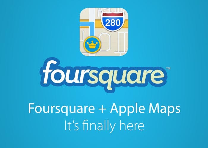 Apple se integra con Foursquare
