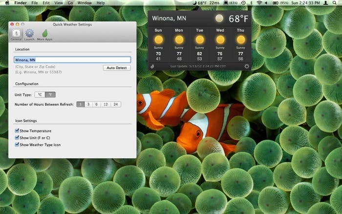 Mint Weather para OS X