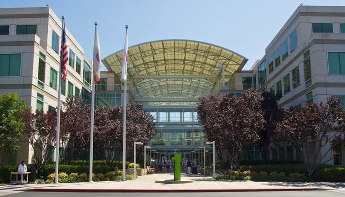 Fotografía de las oficinas centrales de Apple en Cupertino
