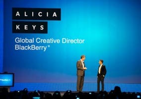 Alicia Keys en la presentación de BlackBerry 10