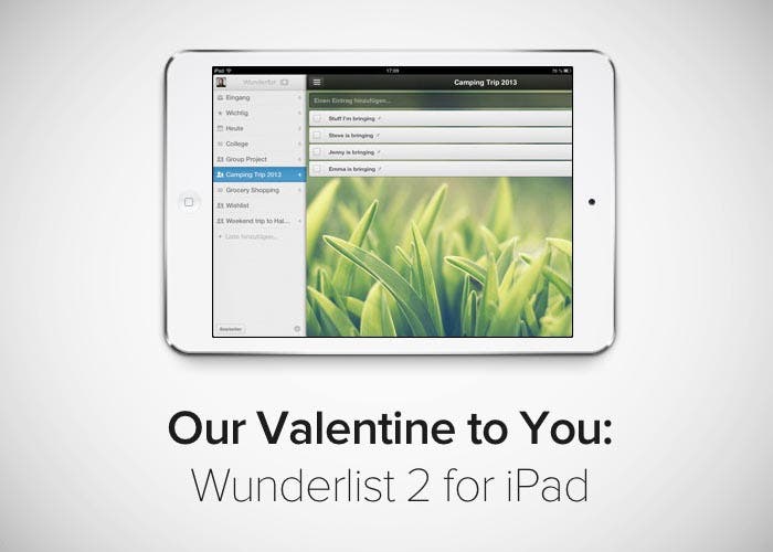 Wunderlist para iPad