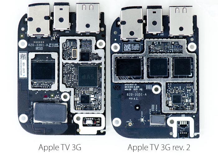 Comparativa de las placas base del Apple TV