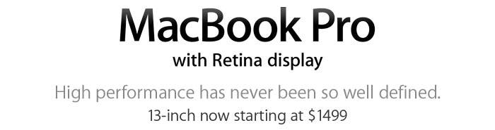 Nuevo banner del MacBook Pro con pantalla Retina