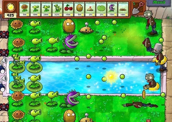 Captura del juego Plantas contra Zombis