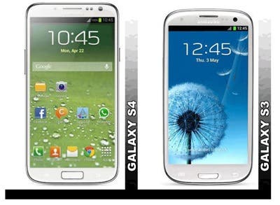 Samsung Galasy S4 Vs S3