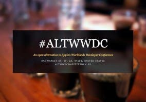 Cartel de la conferencia AltWWDC