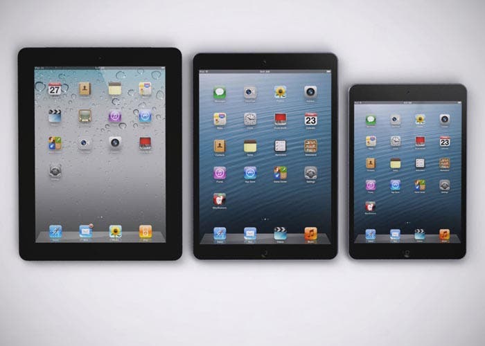 Comparación de supuesto iPad 5 con anteriores generaciones