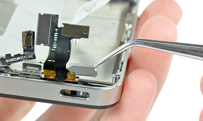 Fotografía del botón de encendido del iPhone 4