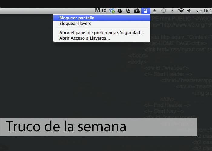 Bloqueo de pantalla en Mac con Acceso a Llaveros