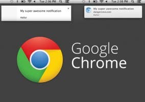 Google Chrome en el Centro de Notificaciones