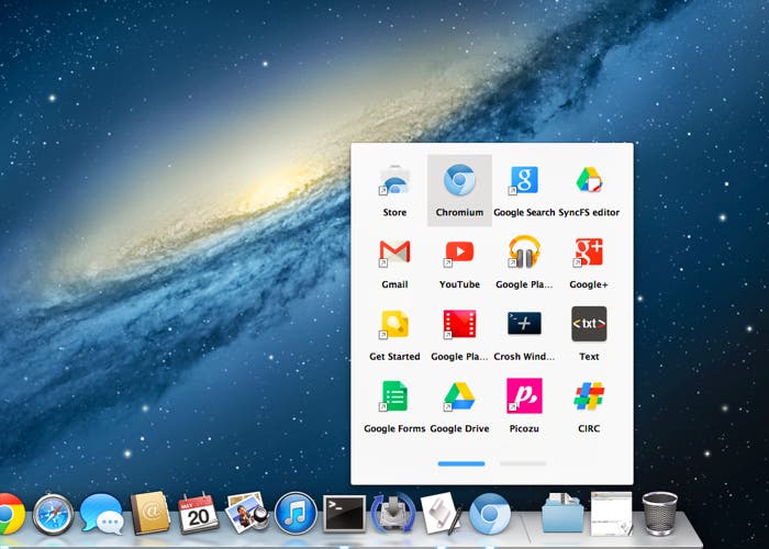 Lanzador de aplicaciones de Chrome en OS X