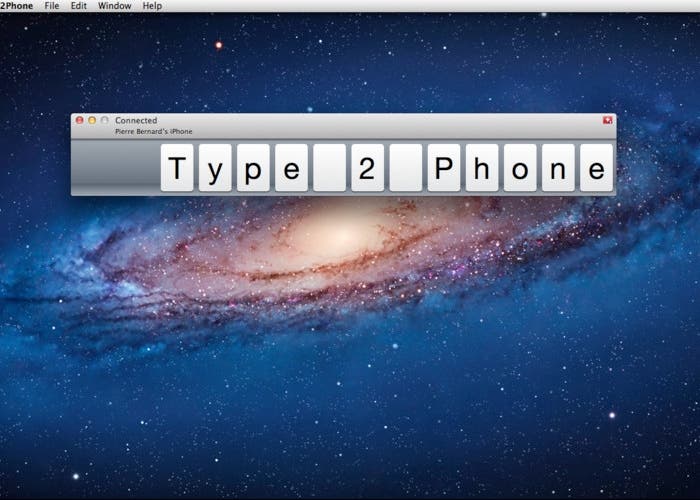 Analizamos la aplicación para OS X, Type2Phone