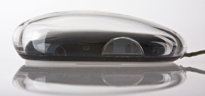Vista lateral del Apple Pro Mouse