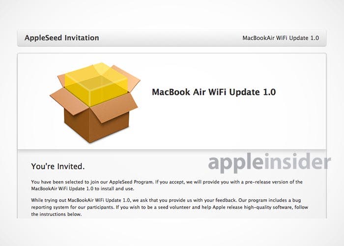 Actualización para los MacBook Air con problemas de Wi-Fi